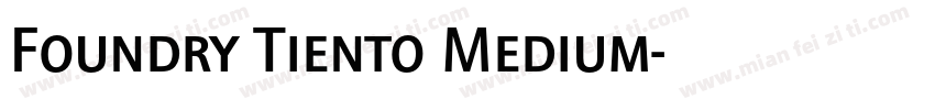 Foundry Tiento Medium字体转换